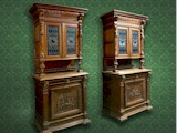 19th century French buffet cabinet in pair