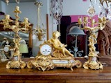 19th Century Sevres gilt bronze clock7